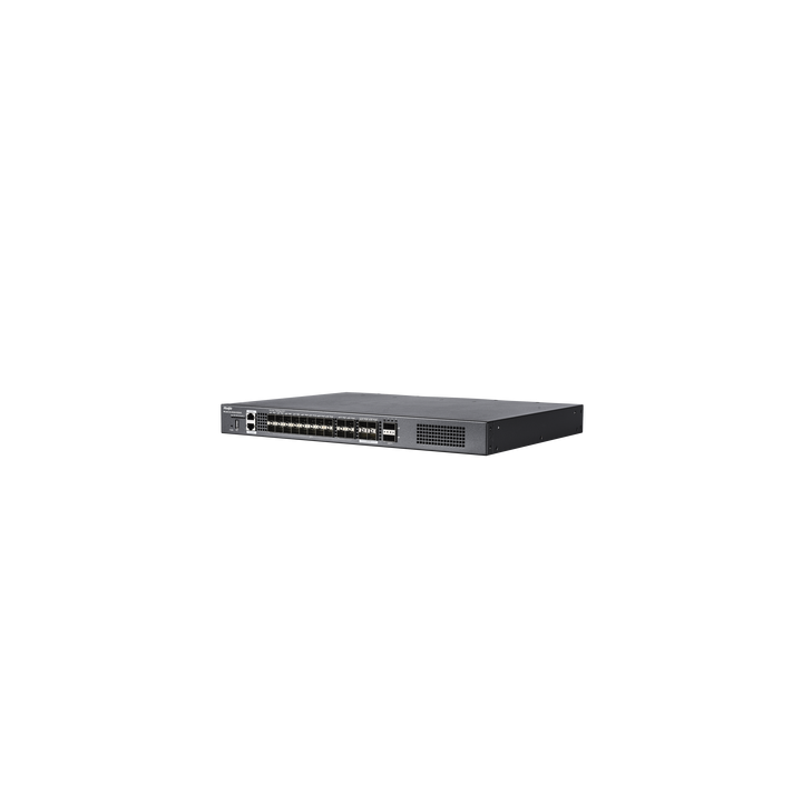 Switch distribución de fibra hasta 23 Tbps de Capacidad, 20 puertos SFP+ 10G, 4 Puertos SFP28 25G y 2 puertos QSFP+ 40G