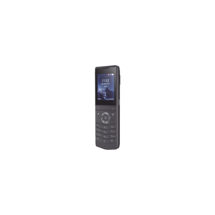 W611W es un teléfono IP Wi-Fi portátil, Resistente, Moderno diseñado para aplicaciones de comunicación móvil.