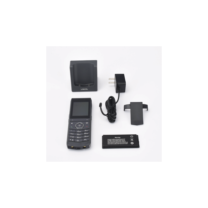 W611W es un teléfono IP Wi-Fi portátil, Resistente, Moderno diseñado para aplicaciones de comunicación móvil.