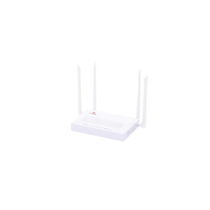 ONU Dual GPON/EPON con Wi-Fi AC de doble banda, 1 puerto SC/APC + 2 puertos LAN Gigabit + 1 puerto FXS + 1 Puerto CATV
