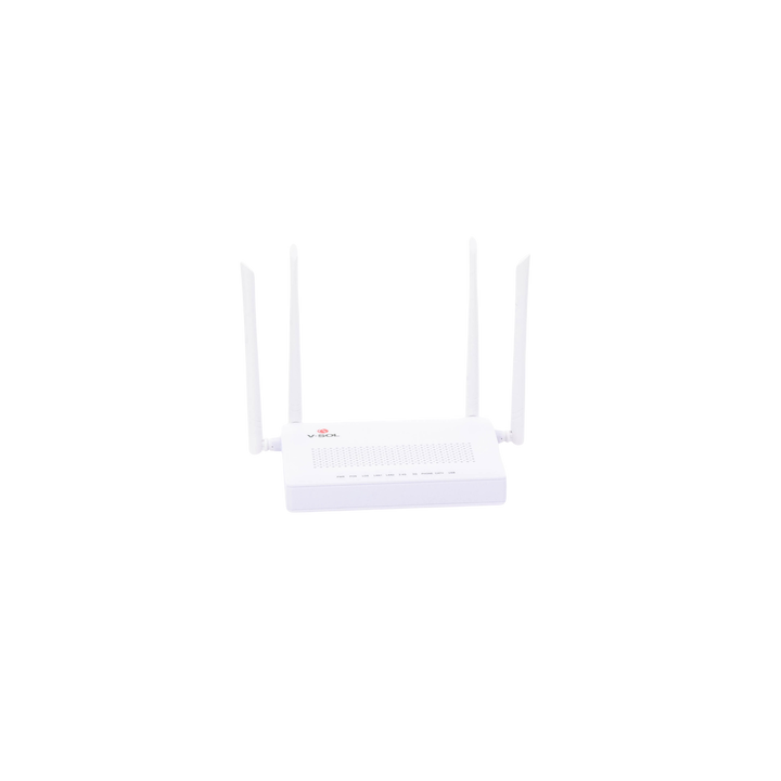 ONU Dual GPON/EPON con Wi-Fi AC de doble banda, 1 puerto SC/APC + 2 puertos LAN Gigabit + 1 puerto FXS + 1 Puerto CATV
