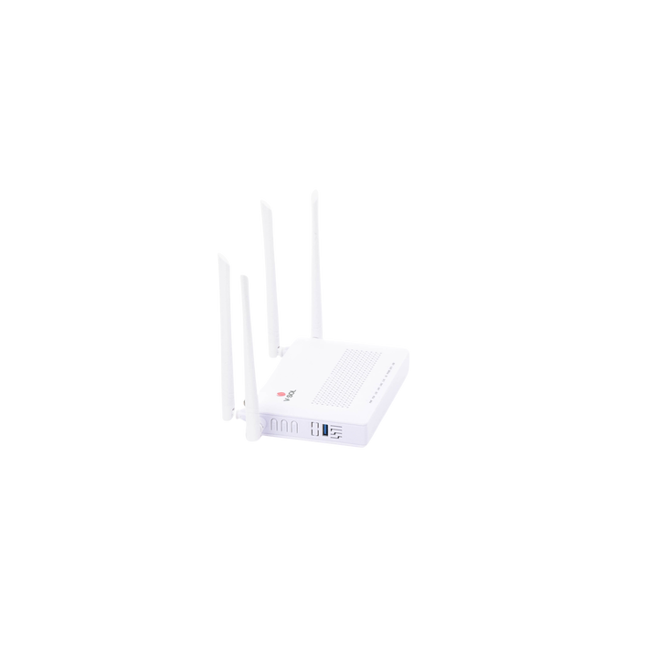 ONU Dual GPON/EPON con Wi-Fi AC de doble banda, 1 puerto SC/APC + 2 puertos LAN Gigabit + 1 puerto FXS + 1 Puerto CATV