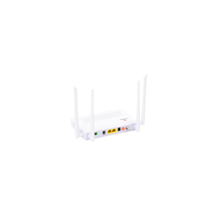 ONU Dual GPON/EPON con Wi-Fi AC de doble banda, 1 puerto SC/APC + 2 puertos LAN Gigabit + 1 puerto FXS + 1 Puerto CATV