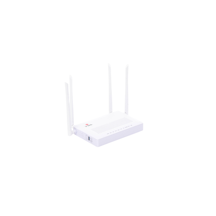 ONU Dual GPON/EPON con Wi-Fi AC de doble banda, 1 puerto SC/APC + 2 puertos LAN Gigabit + 1 puerto FXS + 1 Puerto CATV