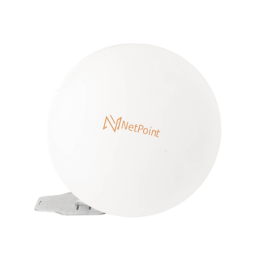 Antena de parabola profunda, blindada, con supresión al ruido de 4 ft, 4.9-6.4 GHz, Ganancia 37 dBi con SLANT de 45 °