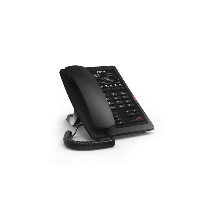 Teléfono IP WiFi para Hotelería, profesional con 6 teclas programables para servicio rápido (Hotline), plantilla