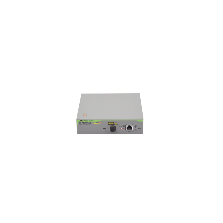 Convertidor de medios Gigabit Ethernet PoE+ a fibra óptica, conector LC, multimodo (MMF), distancia hasta 550 m