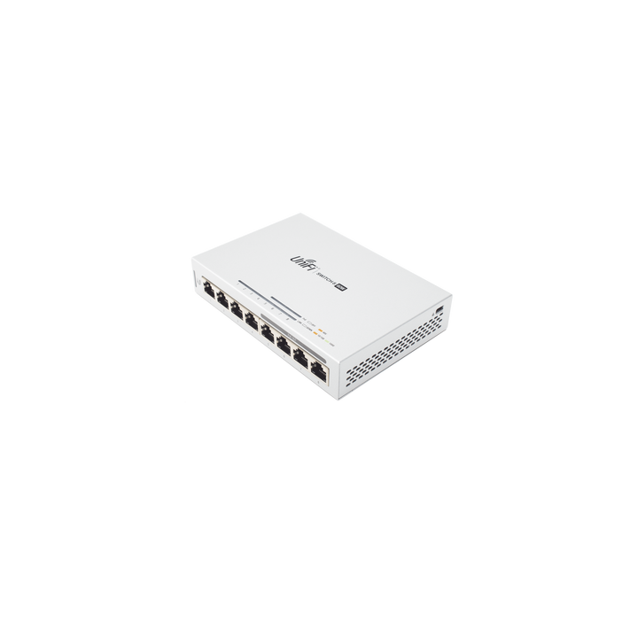 Switch UniFi Administrable capa 2 de 8 puertos Gigabit (4 Puertos Gigabit PoE 802.3af y 4 puertos Gigabit ethernet) 60W