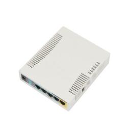 RouterBoard, 5 Puertos Fast, 1 Puerto USB, WiFi 2.4 GHz 802.11 b/g/n, Gran Cobertura con Antena 2.5 dbi, hasta 1 Watt