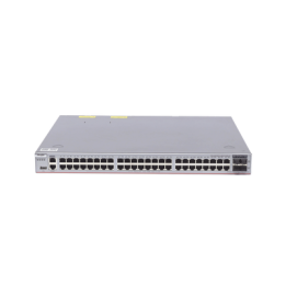 Switch Core Administrable Capa 3 con 48 puertos Gigabit + 4 SFP+ para fibra 10Gb, gestión gratuita desde la nube.