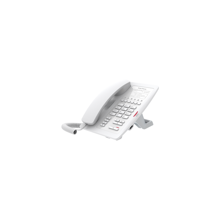 Teléfono IP WiFi para Hotelería, profesional con 6 teclas programables para servicio rápido (Hotline), plantilla