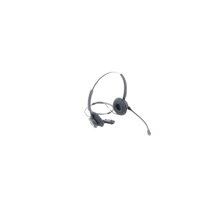 Diadema binaudal (duo) con tecnología antishock para teléfonos IP FANVIL y Polycom con micrófono de cancelación de