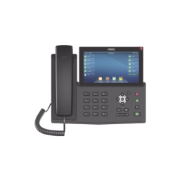 Teléfono IP empresarial para 20 lineas SIP, pantalla táctil, Bluetooth integrado para diadema, PoE y hasta 127