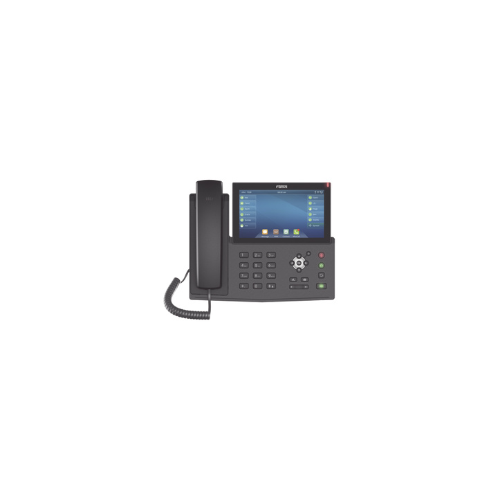 Teléfono IP empresarial para 20 lineas SIP, pantalla táctil, Bluetooth integrado para diadema, PoE y hasta 127