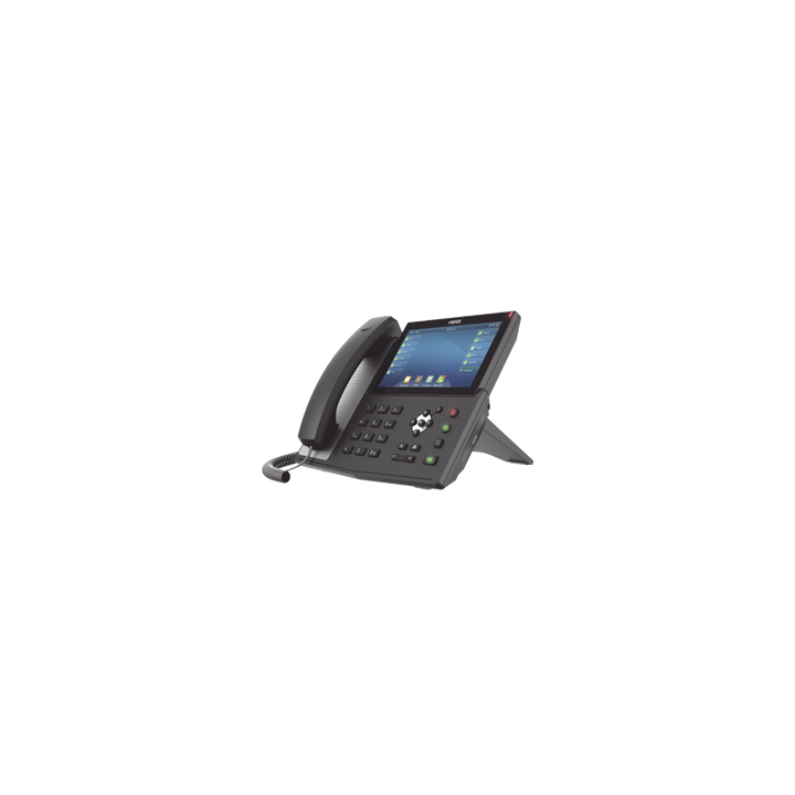 Teléfono IP empresarial para 20 lineas SIP, pantalla táctil, Bluetooth integrado para diadema, PoE y hasta 127