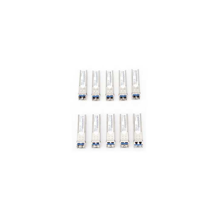 Paquete de 10 Piezas del Transceptor Industrial mini-Gbic SFP 1G LC TX:1310nm Para Fibra Mono Modo 20 Km