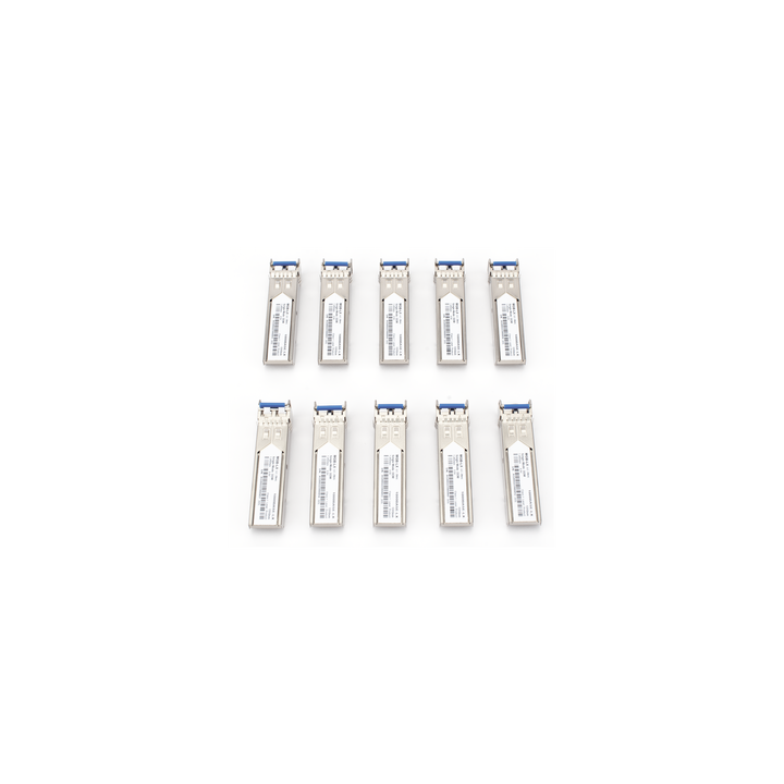 Paquete de 10 Piezas del Transceptor Industrial mini-Gbic SFP 1G LC TX:1310nm Para Fibra Mono Modo 20 Km
