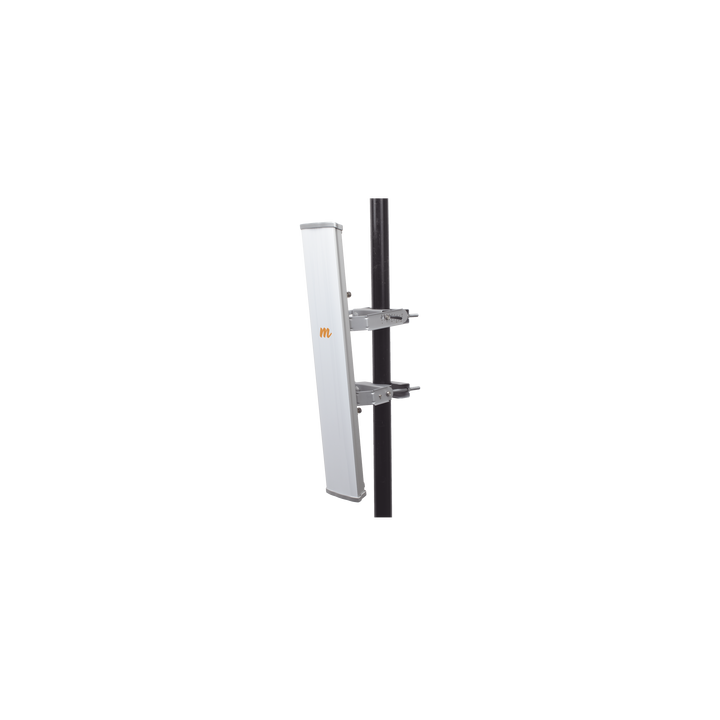 Antena Sectorial MIMO 4X4 de 45 º,  4.9 - 6.4 GHz, IP55, Ganancia de 22 dBi, 4 Conectores N-hembra, Montaje y Jumper