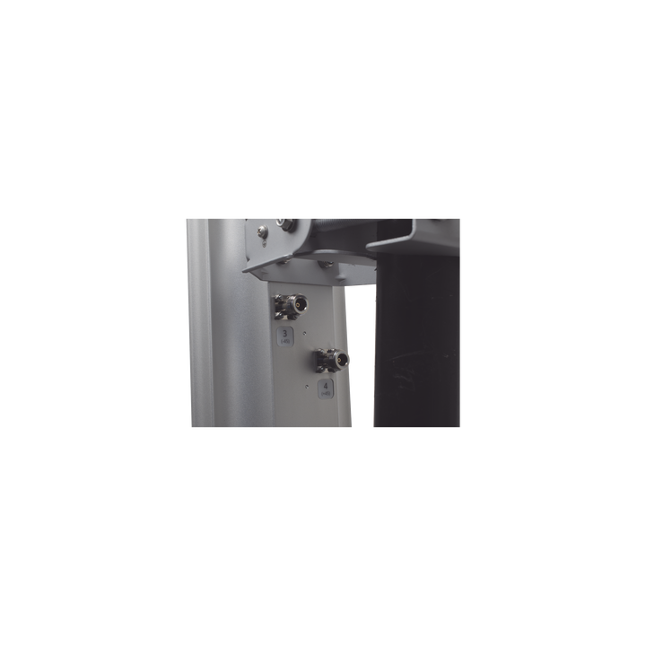 Antena Sectorial MIMO 4X4 de 45 º,  4.9 - 6.4 GHz, IP55, Ganancia de 22 dBi, 4 Conectores N-hembra, Montaje y Jumper