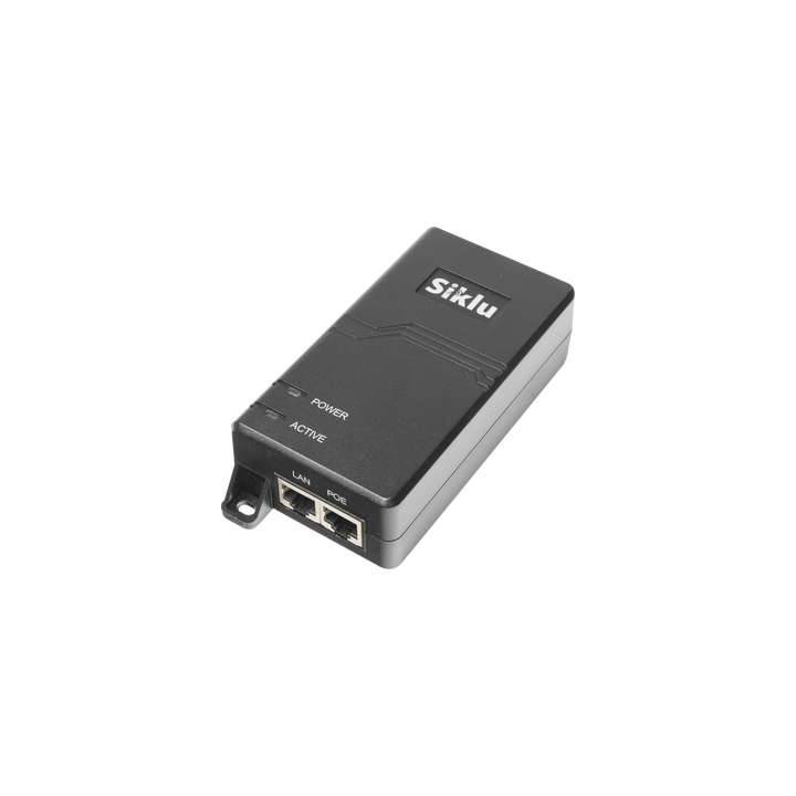 Inyector PoE Pasivo, 1 Gbps, 60 W, 55 Vcc, 100-240 Vca, Cable CA
