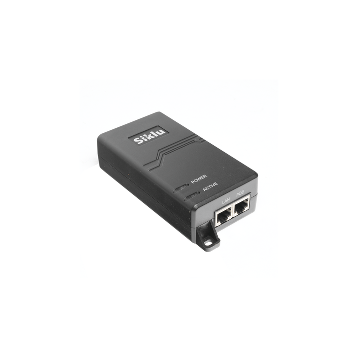 Inyector PoE Pasivo, 1 Gbps, 60 W, 55 Vcc, 100-240 Vca, Cable CA