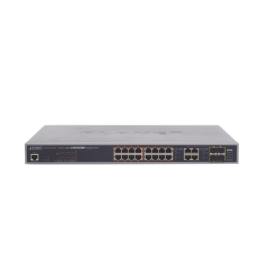 Switch administrable L2, 16 puertos 10/100/1000T Ultra PoE + 4 puertos Gigabit Combo TP/SFP