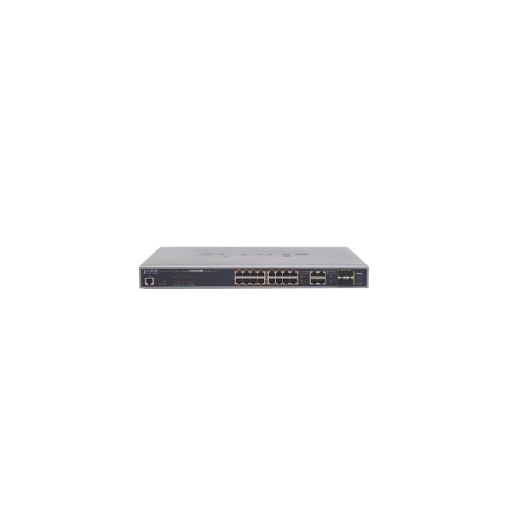 Switch administrable L2, 16 puertos 10/100/1000T Ultra PoE + 4 puertos Gigabit Combo TP/SFP