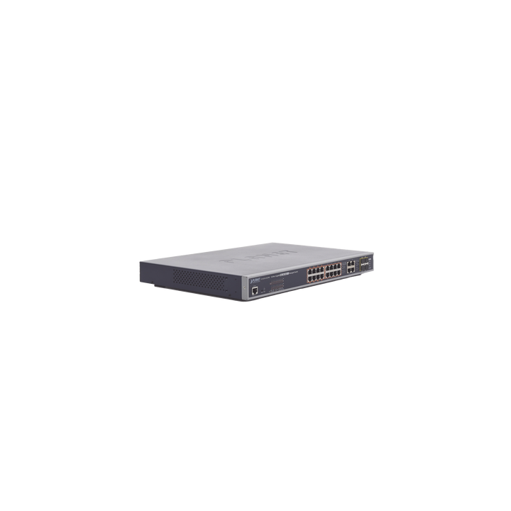 Switch administrable L2, 16 puertos 10/100/1000T Ultra PoE + 4 puertos Gigabit Combo TP/SFP