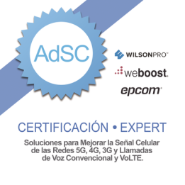 Certificación en Amplificadores de Señal Celular para Mejorar la Cobertura Celular 2G, 3G, 4G, 5G y llamadas VoLTE y