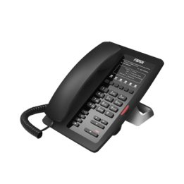 Teléfono IP para Hotelería, profesional con 6 teclas programables para servicio rápido (Hotline), plantilla