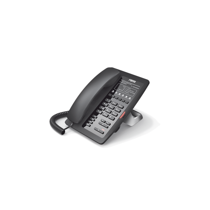 Teléfono IP para Hotelería, profesional con 6 teclas programables para servicio rápido (Hotline), plantilla