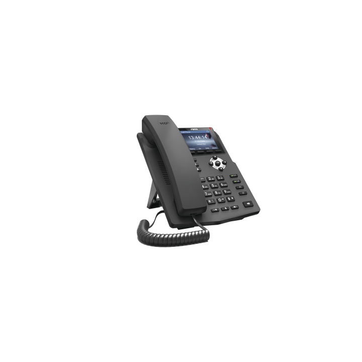Teléfono IP empresarial para 2 lineas SIP con pantalla LCD de 2.8 pulgadas a color, puertos Gigabit y conferencia de 3