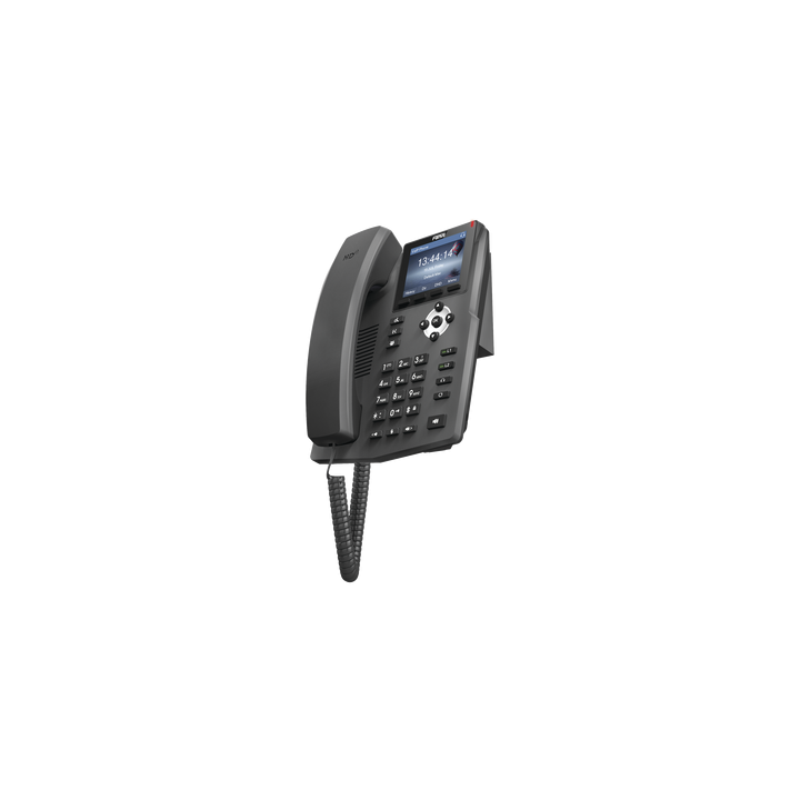 Teléfono IP empresarial para 2 lineas SIP con pantalla LCD de 2.8 pulgadas a color, puertos Gigabit y conferencia de 3