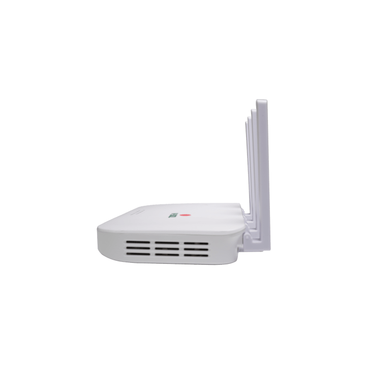 ONU GPON/EPON con Wi-Fi 6 AX1500 / Wi-Fi Doble banda 2.4 y 5 GHz / 4 Puertos Gigabit / Puerto PON SC/UPC