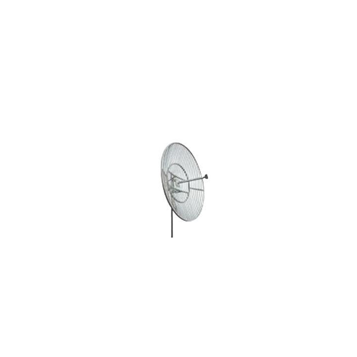 Antena Parabólica de rejilla. Frecuencia 824-896 MHz, 20 dBi de ganancia. Antena Donadora que se utiliza en los