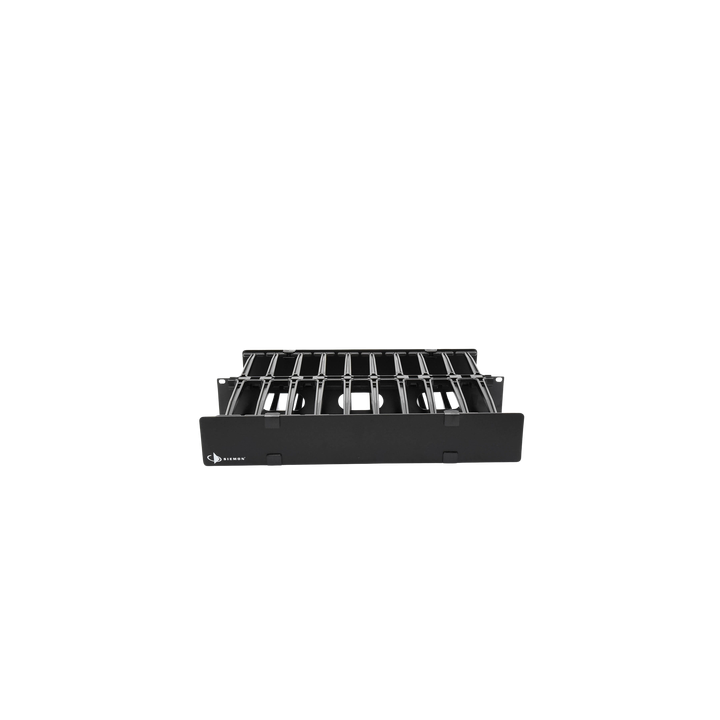 Organizador de Cable Horizontal RouteIT, Doble, Para Rack de 19in, 6in de profundidad, 2UR