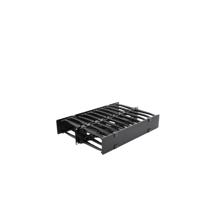 Organizador de Cable Horizontal RouteIT, Doble, Para Rack de 19in, 6in de profundidad, 2UR