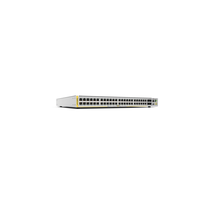 Switch PoE+ Stackeable Capa 3, 48 puertos 10/100/1000 Mbps + 4 puertos SFP+ 10 G, 370 W, fuente redundante