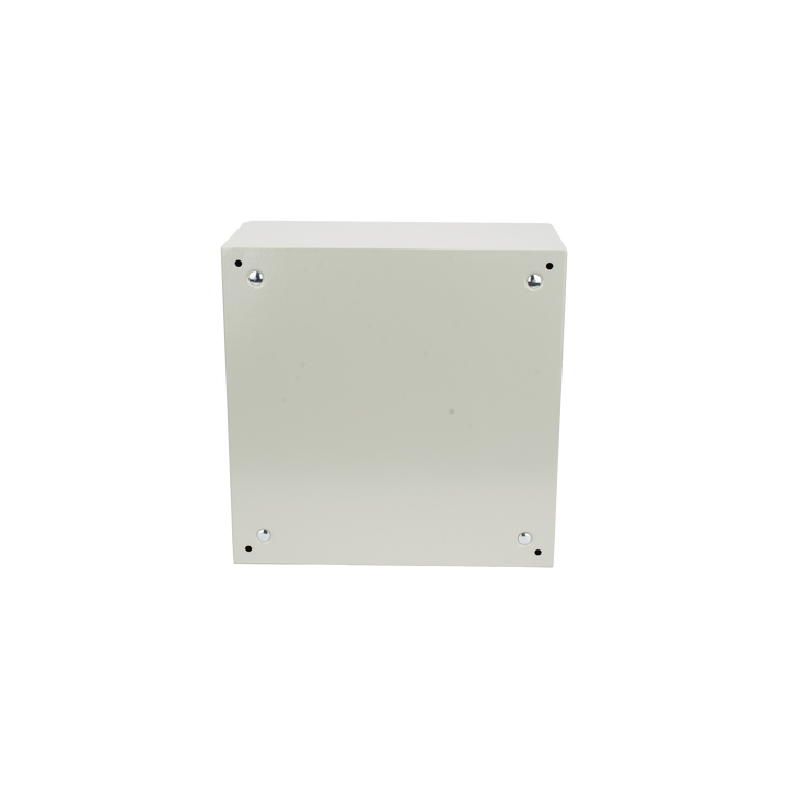 Gabinete de Acero IP66 Uso en Intemperie (400 x 400 x 200 mm) con Placa Trasera Interior de Metal y Compuerta Inferior