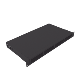 Distribuidor de Fibra Óptica Vacío 19 Pulgadas, Acepta 4 Placas Acopladoras de Linkedpro, Hasta 24 Fibras, 1UR,