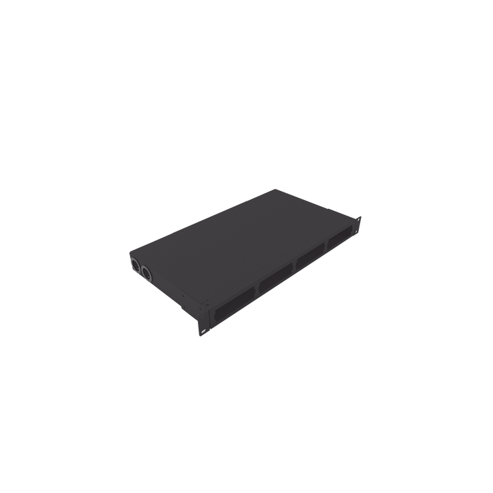 Distribuidor de Fibra Óptica Vacío 19 Pulgadas, Acepta 4 Placas Acopladoras de Linkedpro, Hasta 24 Fibras, 1UR,