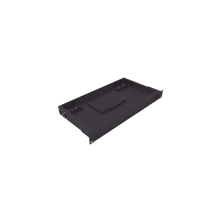 Distribuidor de Fibra Óptica Vacío 19 Pulgadas, Acepta 4 Placas Acopladoras de Linkedpro, Hasta 24 Fibras, 1UR,
