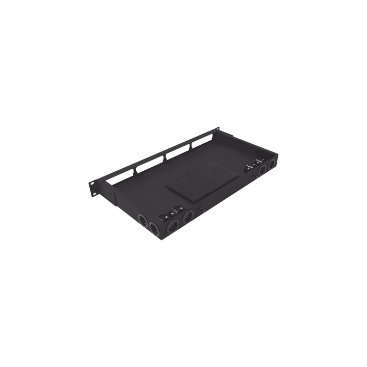 Distribuidor de Fibra Óptica Vacío 19 Pulgadas, Acepta 4 Placas Acopladoras de Linkedpro, Hasta 24 Fibras, 1UR,
