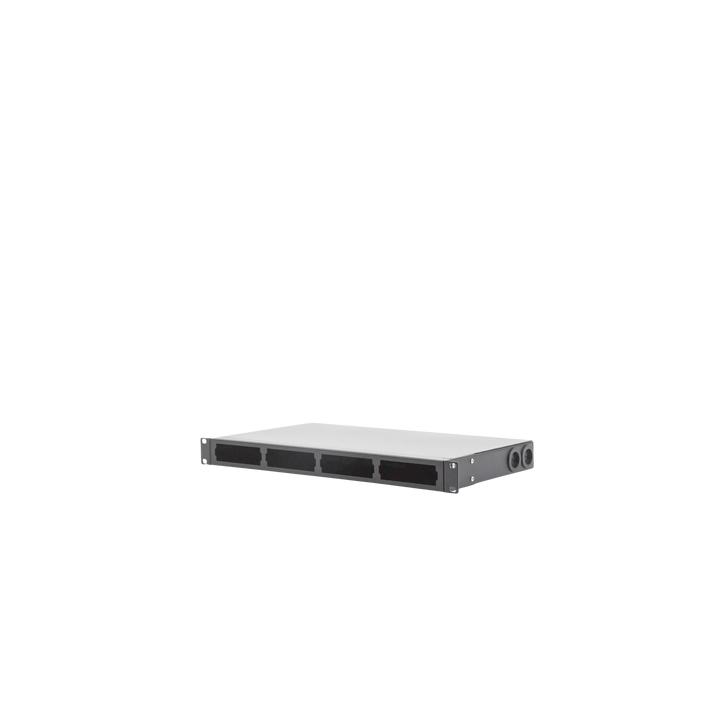 Distribuidor de Fibra Óptica Vacío 19 Pulgadas, Acepta 4 Placas Acopladoras de Linkedpro, Hasta 24 Fibras, 1UR,