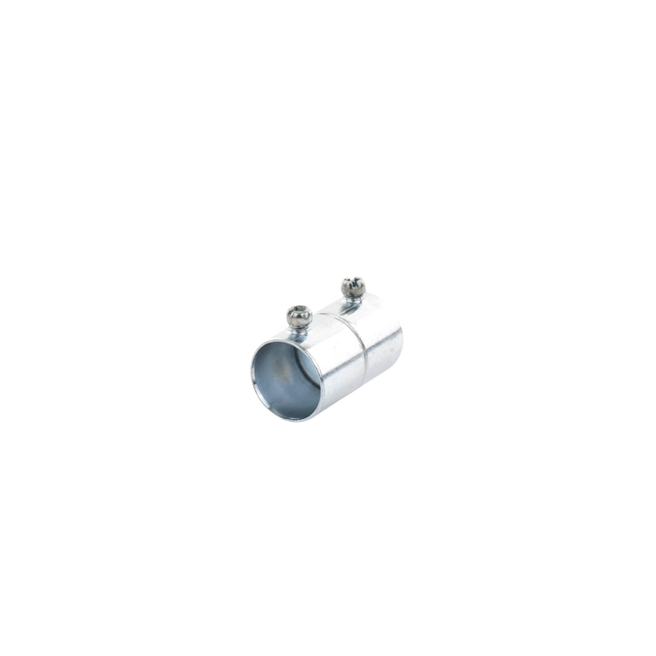 Cople 3/4" (19mm) Pared Delgada Con Tornillo (Tipo Americano) Galvanizado, Etiqueta Verde.