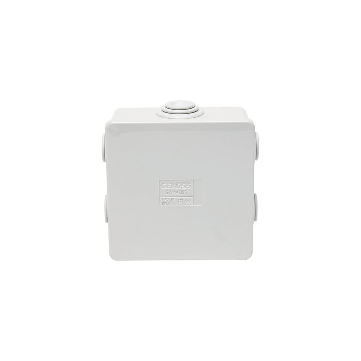 Caja Estanca de PVC Para Derivación y Conexión, 6 Entradas, Tapa a Presión, 80×80×40 mm (Mayor Área Interna, Uso
