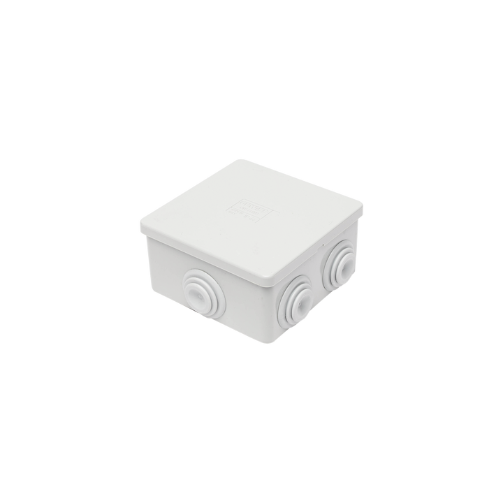 Caja Estanca de PVC Para Derivación y Conexión, 6 Entradas, Tapa a Presión, 80×80×40 mm (Mayor Área Interna, Uso