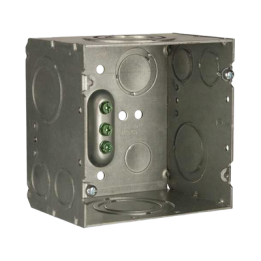 Caja Cuadrada 4- 11/16" x 4 11/16"/ Profundidad de 3-1/4"/ 2 Entradas  1", 1 1/4", 1 1/2", 2", 2 Entradas 1"-1 1/4", 2