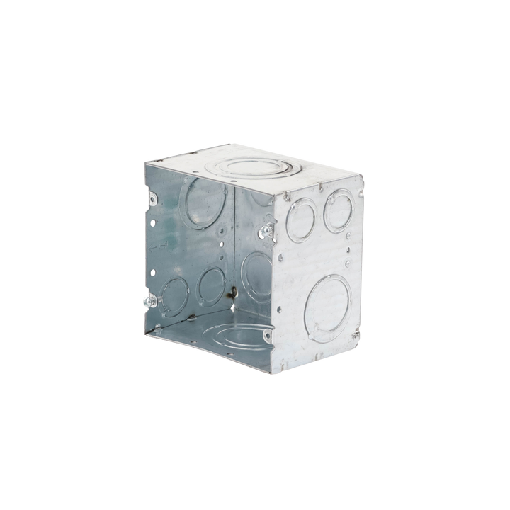 Caja Cuadrada 4- 11/16" x 4 11/16"/ Profundidad de 3-1/4"/ 2 Entradas  1", 1 1/4", 1 1/2", 2", 2 Entradas 1"-1 1/4", 2