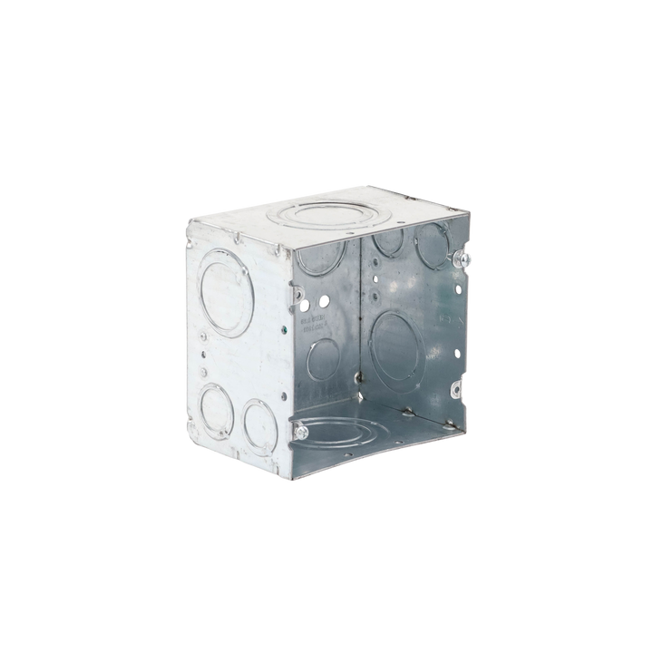 Caja Cuadrada 4- 11/16" x 4 11/16"/ Profundidad de 3-1/4"/ 2 Entradas  1", 1 1/4", 1 1/2", 2", 2 Entradas 1"-1 1/4", 2